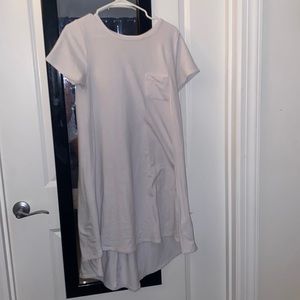 White heavier cotton dress